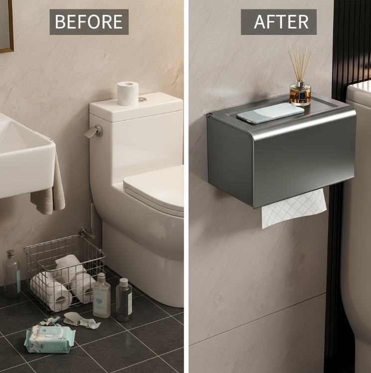 Wall Mounted Waterproof Bathroom Paper Holder