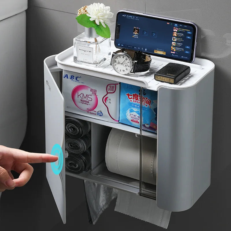 Waterproof Wall Mounted Toilet Paper Holder